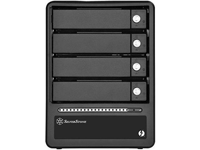Silverstone 4-Bay 2.5'/3.5' HDD/SSD RAID enclosure with Thunderbolt 2