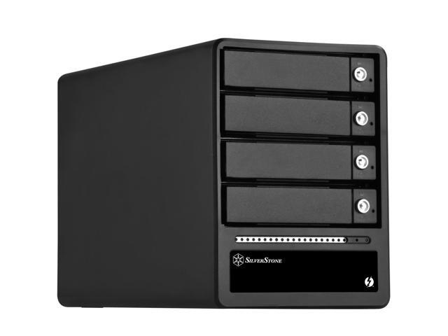 Silverstone 4-Bay 2.5'/3.5' HDD/SSD RAID enclosure with Thunderbolt 2