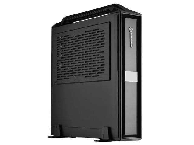 silverstone ml08b-h mini-itx slim small form factor computer case with handle ml08b-h-x