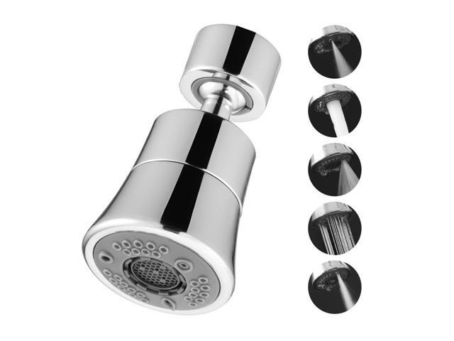 VEVOR Faucet Aerator 360° Swivel Kitchen Sink Aerator 5-Flow Sprayer Brass Adapter