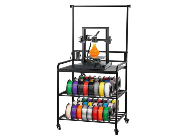 VEVOR 3D Printer Filament Storage Rack 3-Tier 3D Printer Stand with Storage
