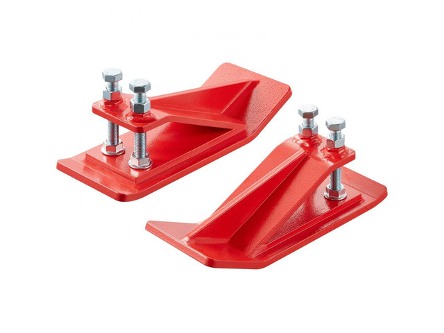 VEVOR Tractor Bucket Protector, 2PCS Heavy Duty Steel Bucket Edge Protectors, Edge Tamer Anti-Skid Device with Double Hexagon Lock Nuts and Bolts,...