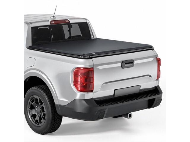 VEVOR Soft Roll-Up Truck Bed Tonneau Cover, Compatible with 2022-2025 Ford Maverick, Fits Styleside 4.5 ft (4 ft 6 in/54 in) Bed, Triple-Layer PVC...