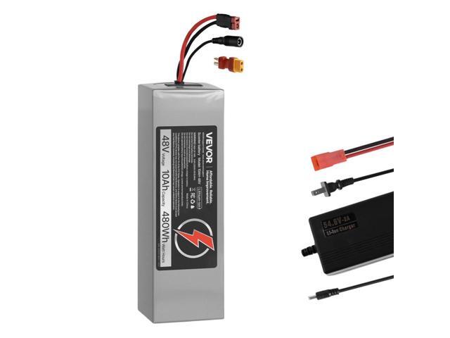 VEVOR 48V Electric Scooter Battery 10Ah Ebike Lithium Battery Pack with 30A BMS
