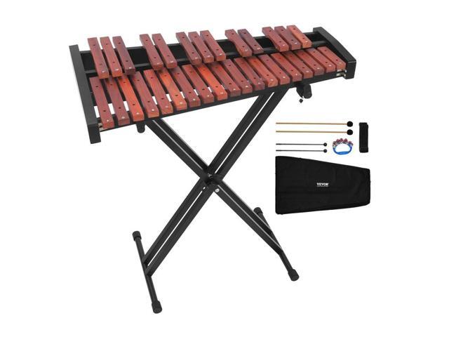 VEVOR Glockenspiel Xylophone 32 Notes Wooden Percussion Instrument with Stand