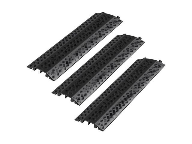 VEVOR Drop Over Cable Cover Heavy Duty Floor Cord Protector Ramp 17500 lbs 3 PCS