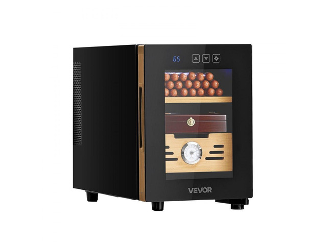 16L Electric Cigar Humidor Cooler Cabinet 100 Counts Cooling Temperature Control