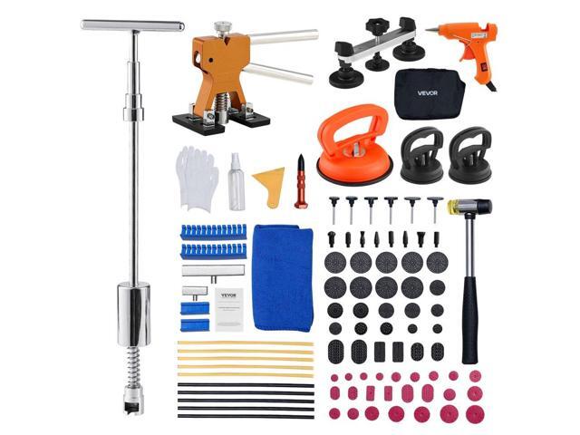 Dent Puller Kit, 100 PCS Paintless Dent Removal Kit with Golden Lifter, Bridge Puller, Slide Hammer T-Bar, Glue Gun, Auto Body Hail Damage Remover...