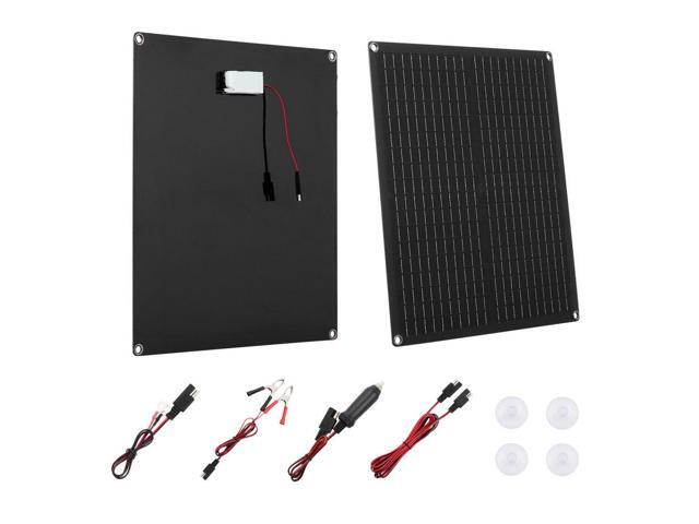 VEVOR Solar Battery Charger Maintainer 30W 12V Solar Panel Trickle Charging Kit