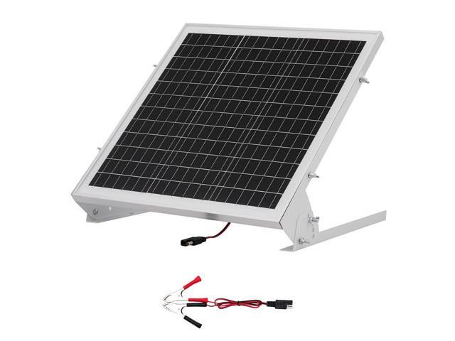 VEVOR Solar Battery Trickle Charger Kit 20W 12V with Built-in MPPT Controller