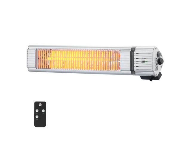 VEVOR Infrared Heater, 1500W Remote Control Electric Space Infrared Heater, IP65 Protection Carbon Infrared Outdoor Heater with 3 Speeds, for...