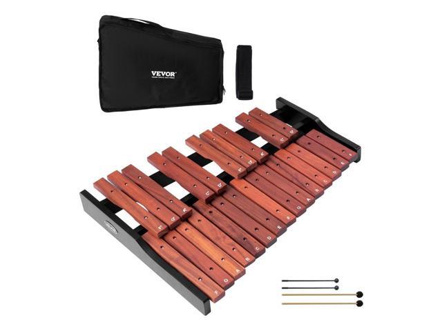 VEVOR Glockenspiel Xylophone, 25 Notes, Wooden Professional Xylophone Percussion Instrument, with 4 Mallets, Carrying Bag, Beginner Glockenspiel...