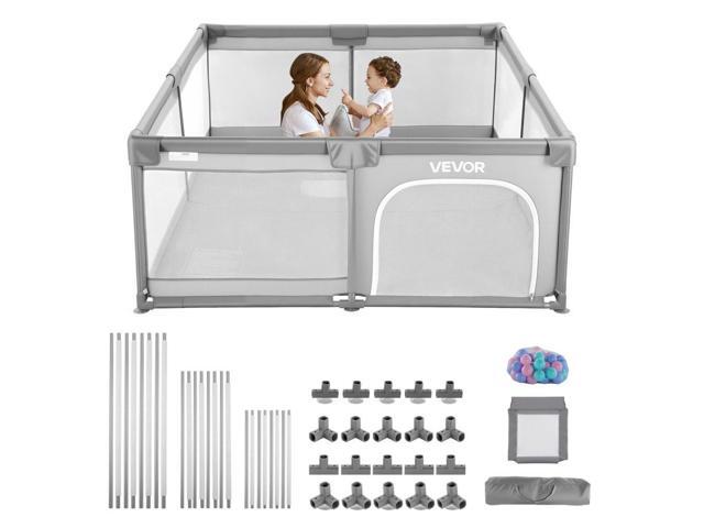 VEVOR Baby Playpen, 78.7 x 70.3 Extra Large Playpen for Babies Toddlers, Indoor/Outdoor Baby Fence Play Yard, No-Gap Safety Activity Center with 50...