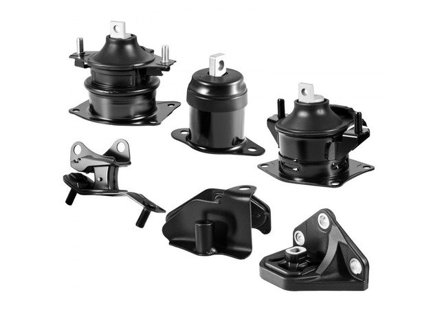 VEVOR Engine Motor Mount and Transmission Mount Kit Replacement, Set of 6, Compatible with 20032007 Honda Accord 2.4L L4, Replace OE# A4526HY,...