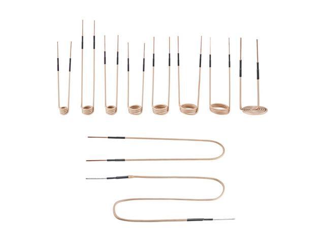 VEVOR 10Pcs Magnetic Induction Heater Coil, Inductor Heat Accessories, Mini Heater Coil Kit with Flexibility and Long Lifespan, for Removing Rusty...