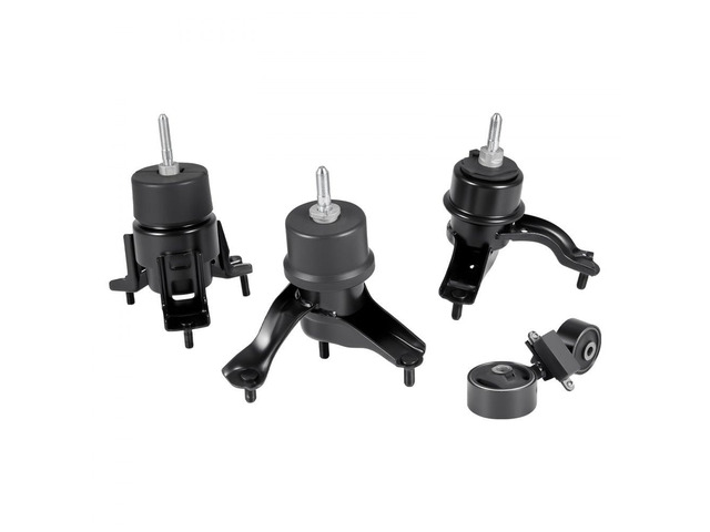 VEVOR Engine and Transmission Motor Mount Kit Replacement, Set of 4, Compatible with 20072011 Toyota Camry 2.4L L4, Replace OE# A62009, A4207,...