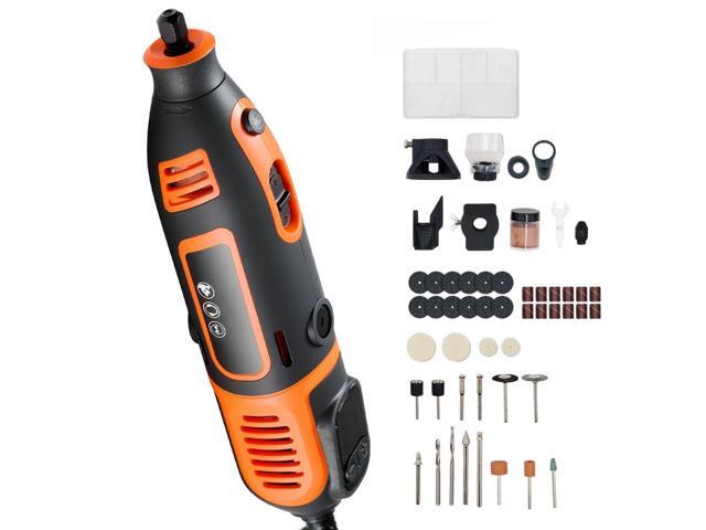 VEVOR 51-Piece Rotary Tool Kit, 200W Mini Power Rotary Tool Corded, 8000-40000RPM Multi-Purpose DIY Tools with Universal Chuck for Engraving,...