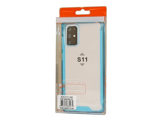 Reiko Samsung S20 Plus High quality Tpu Bumper and Clarity PC Case In Blue