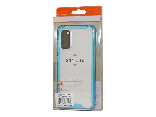 Reiko Samsung S20 High quality Tpu Bumper and Clarity PC Case In Blue