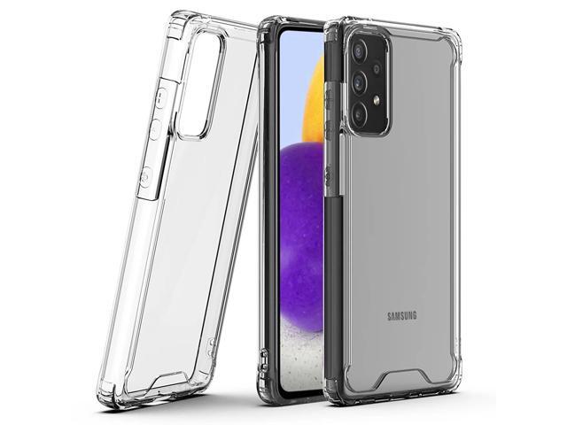 Reiko High Quality 2X Clean PC and TPU Bumper Case In Clear For Samsung Galaxy A72 5G