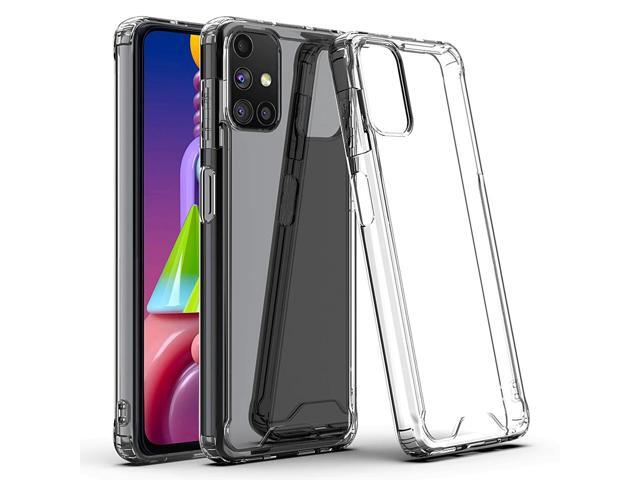 Reiko High Quality 2X Clean PC and TPU Bumper Case In Clear For Samsung Galaxy M51