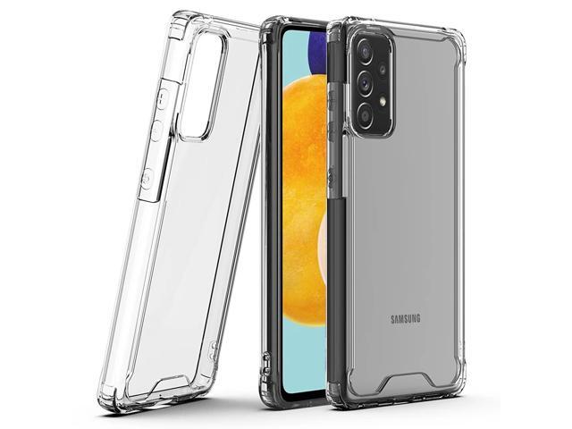 Reiko High Quality 2X Clean PC and TPU Bumper Case In Clear For Samsung Galaxy A52 5G