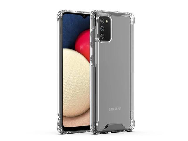 Reiko High Quality 2X Clean PC and TPU Bumper Case In Clear For Samsung Galaxy A02S