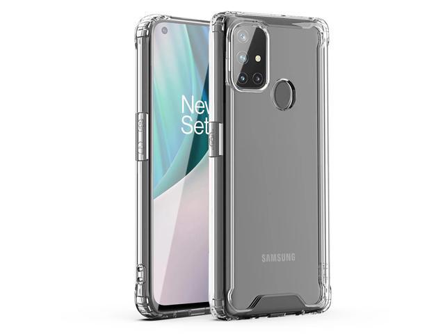 Reiko High Quality 2X Clean PC and TPU Bumper Case In Clear For ONEPLUS NORD N10 5G