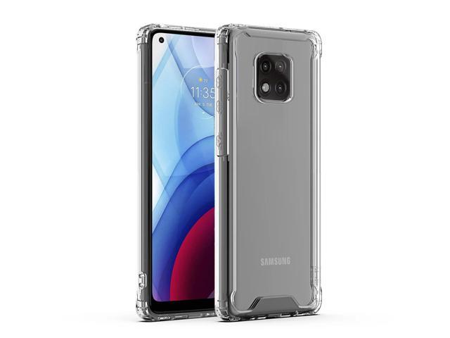 Reiko High Quality 2X Clean PC and TPU Bumper Case In Clear For Moto G Power 2021