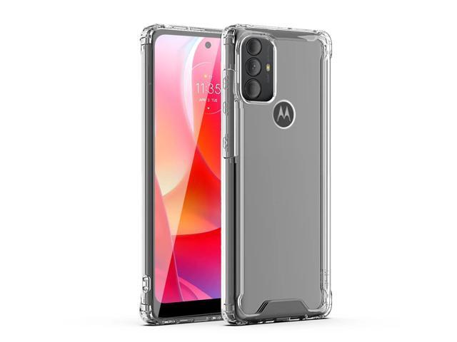 Reiko High Quality 2X Clean PC and TPU Bumper Case In Clear for Moto-G Power 2022 /Moto-G Pure 2021