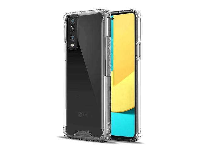 Reiko High Quality 2X Clean PC and TPU Bumper Case In Clear For LG Stylo7 5G