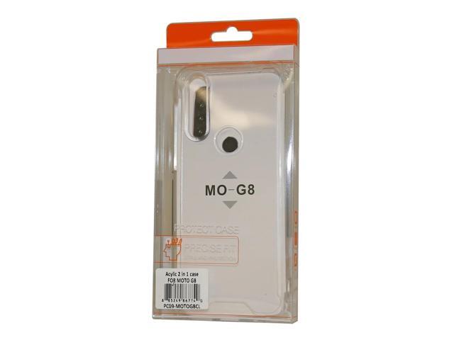 Reiko MOTOROLA G8 High quality Tpu Bumper and Clarity PC Case In Clear
