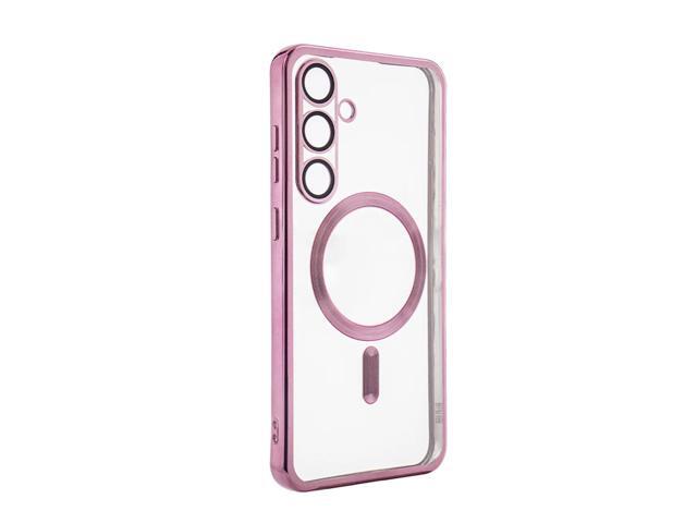 Magnetic Wireless Charging TPU Bumper Case For SAMSUNG S24 Plus In Pink