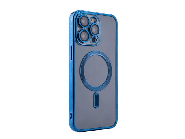 Magnetic Wireless Charging TPU Bumper Case For iPhone 15 PRO MAX In Blue