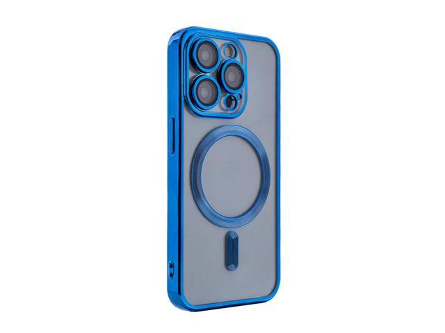 Magnetic Wireless Charging TPU Bumper Case For iPhone 15 PRO In Blue