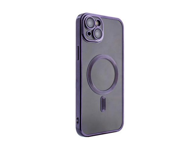 Magnetic Wireless Charging TPU Bumper Case For iPhone 15 PLUS In Purple
