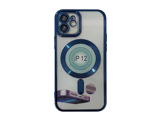 Magnetic Wireless Charging TPU Bumper Case For iPhone 14 Pro In Blue