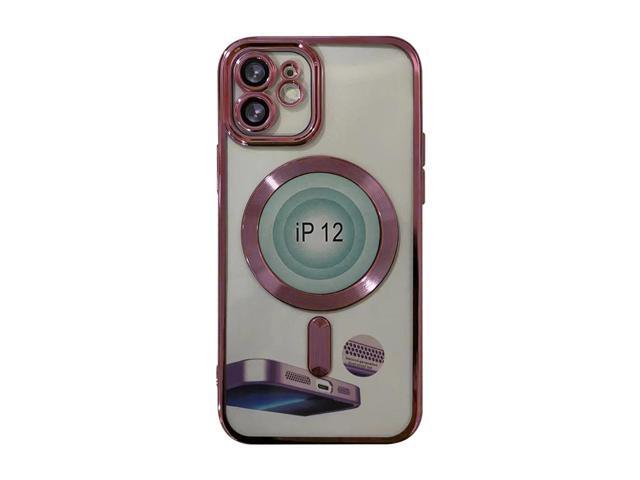 Magnetic Wireless Charging TPU Bumper Case For iPhone 14 Plus In Pink