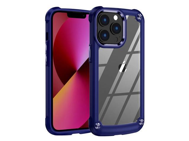 High Quality Clean PC,TPU and Metal Bumper Case For iPhone 13 PRO In Navy