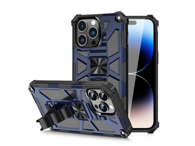 Built-in Kickstand TPU Case with Magnetic Mount for APPLE IPHONE 14 PRO MAX in Blue