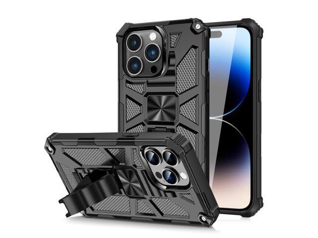 Built-in Kickstand TPU Case with Magnetic Mount for APPLE IPHONE 14 PRO MAX in Black