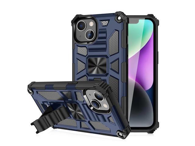 Built-in Kickstand TPU Case with Magnetic Mount for APPLE IPHONE 14 PLUS in Blue