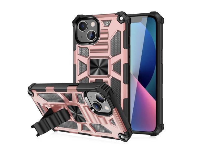 Built-in Kickstand TPU Case with Magnetic Mount for APPLE IPHONE 13 in Rose Gold