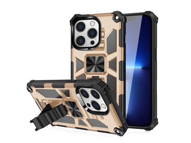 Built-in Kickstand TPU Case with Magnetic Mount for APPLE IPHONE 13 PRO in Gold