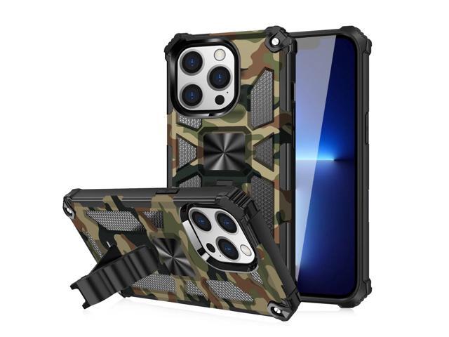 Built-in Kickstand TPU Case with Magnetic Mount for APPLE IPHONE 13 PRO in Camouflage
