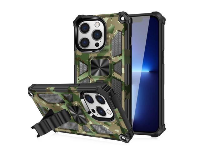 Built-in Kickstand TPU Case with Magnetic Mount for APPLE IPHONE 13 PRO in Camouflage