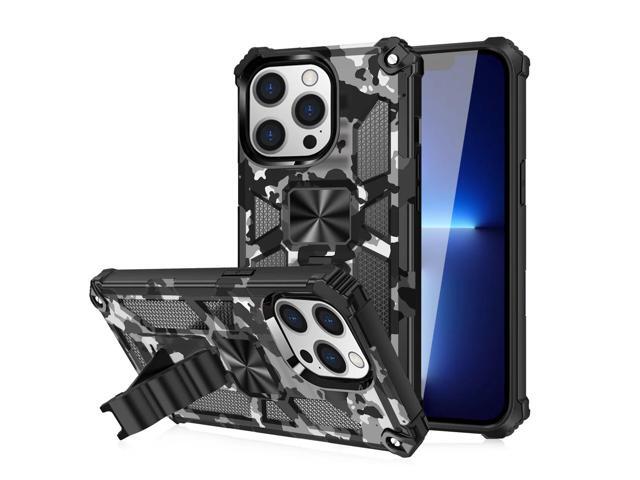 Built-in Kickstand TPU Case with Magnetic Mount for APPLE IPHONE 13 PRO in Camouflage