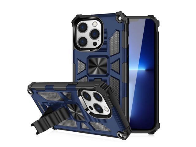 Built-in Kickstand TPU Case with Magnetic Mount for APPLE IPHONE 13 PRO MAX in Blue