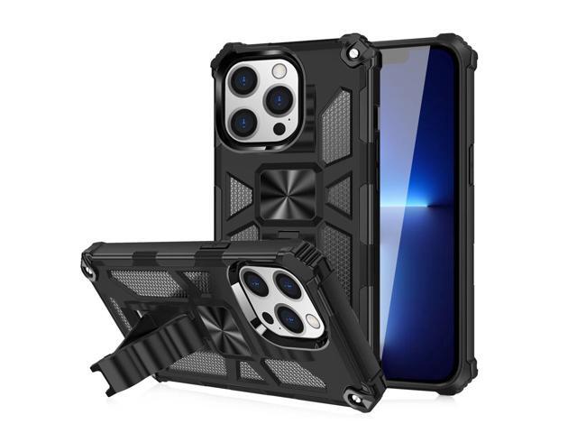 Built-in Kickstand TPU Case with Magnetic Mount for APPLE IPHONE 13 PRO MAX in Black