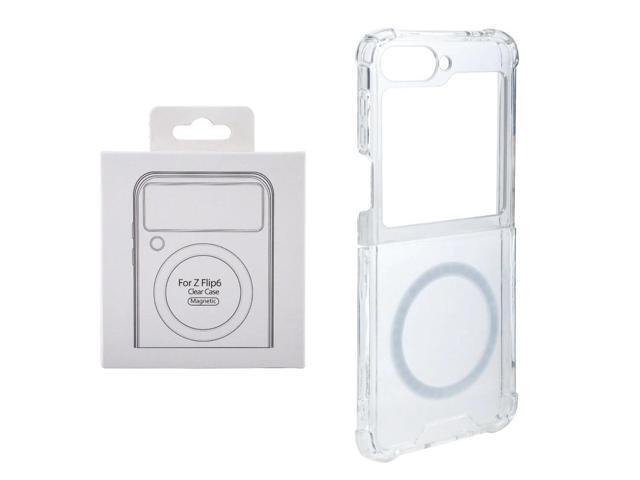 Magnetic Wireless Charging TPU Bumper Case For Z FLIP 6 In Clear
